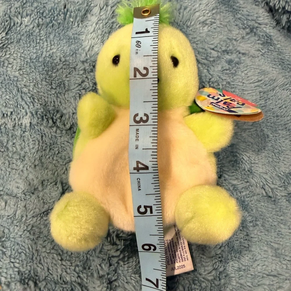 Palm Pals Plush Green Turtle Pet Toy - Soft Small-Pet Plush
